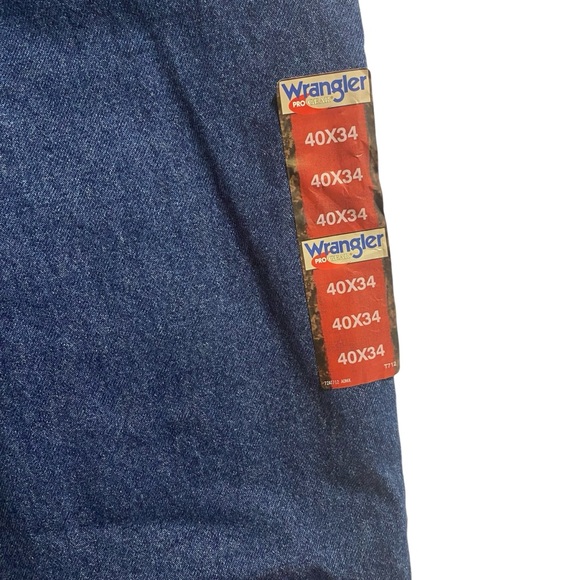 NWT! Wrangler Pro Gear Workwear Reinforced Canvas Legs Jeans Pants Mens 40x34 - Picture 4 of 9